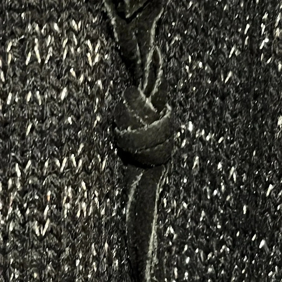Pioneer Wear | Vintage sparkly sweater w/suede leather detail/tassels women L - Picture 11 of 12